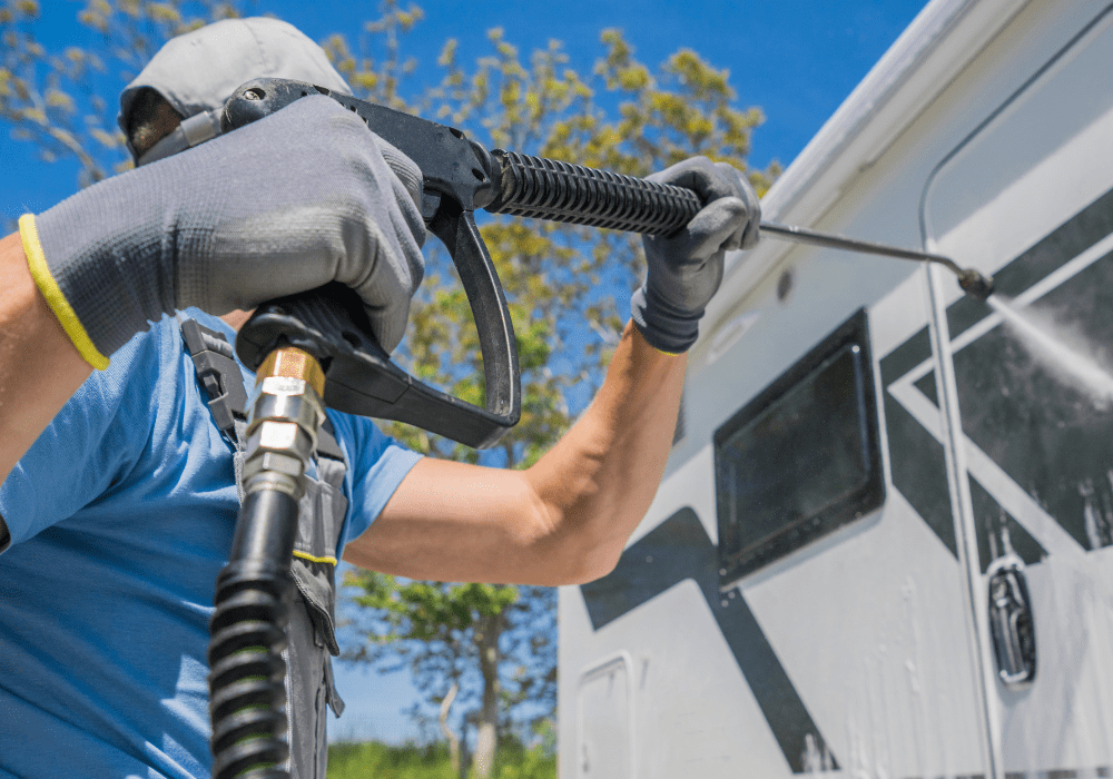 RV Shower Bubble Window 